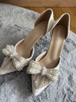 High Heels mit Perlen, Gr. 37 Ungebraucht