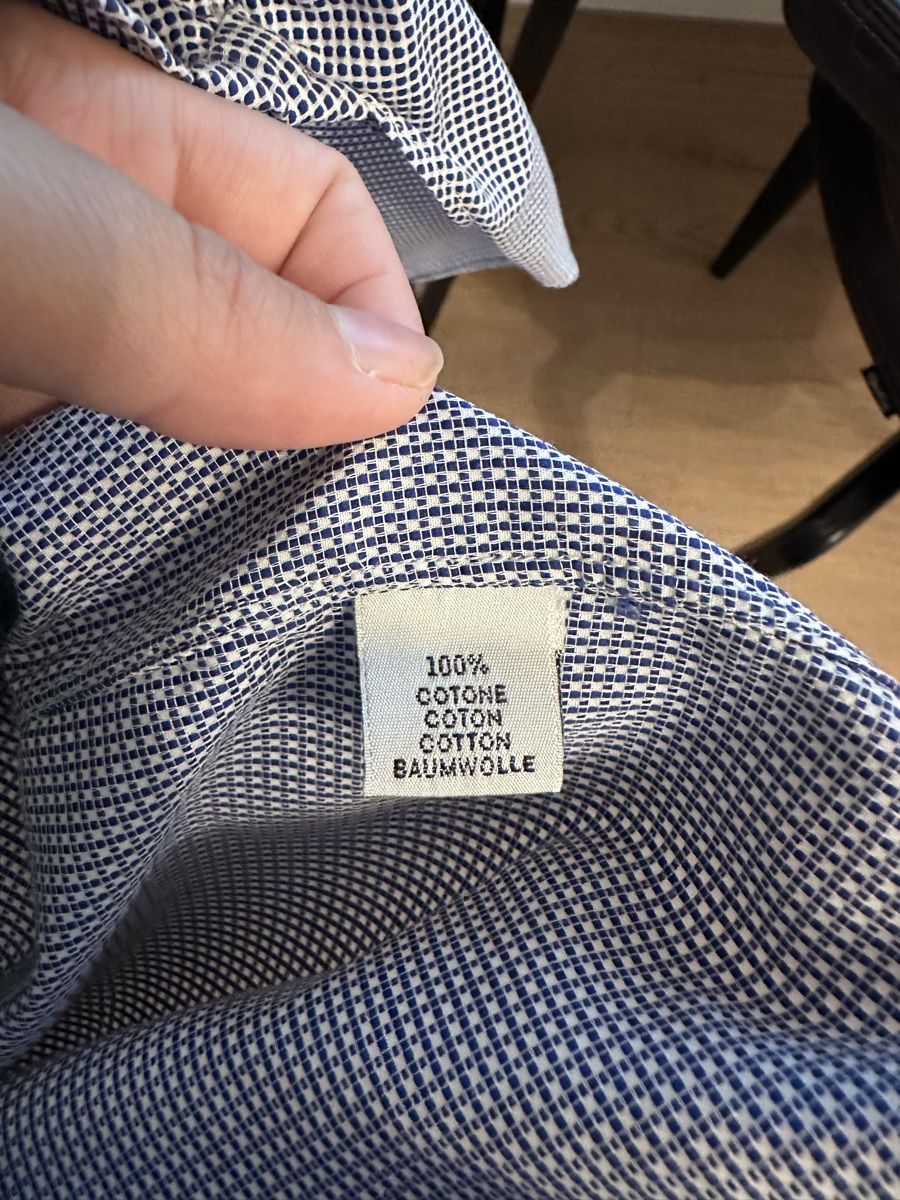 Camicie: Cotton Shirt Blue Checkered Pattern – Nuovo (secondo la descrizione) da Rüschlikon venduto da juz_2t2j 7