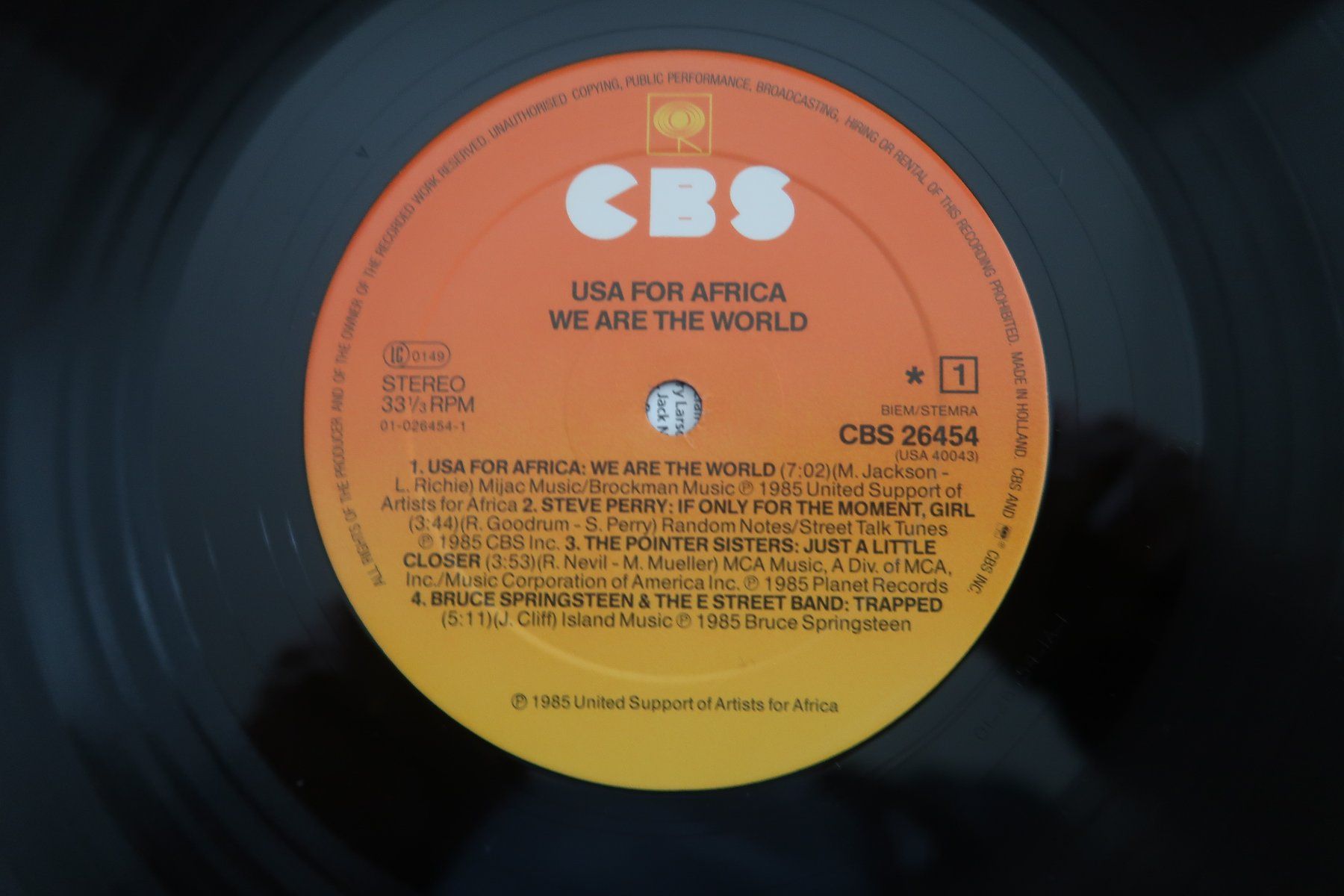 Schallplatten: WE ARE THE WORLD - MICHAEL JACKSON - VINYL LP – Gebraucht aus Basel von Patiscat 3