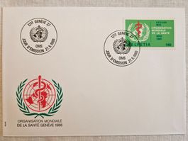WHO/OMS Ersttagsbrief Genf 1986