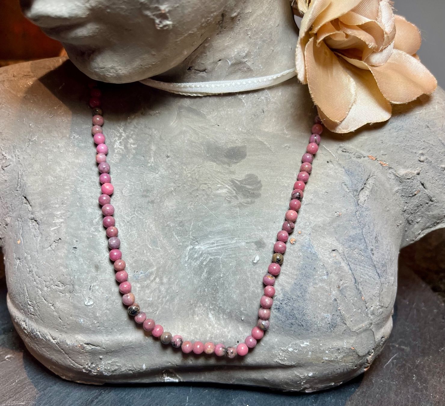 Catenine: Rhodonit Kette – Nuovo (secondo la descrizione) da Diegten venduto da hamofi57 5