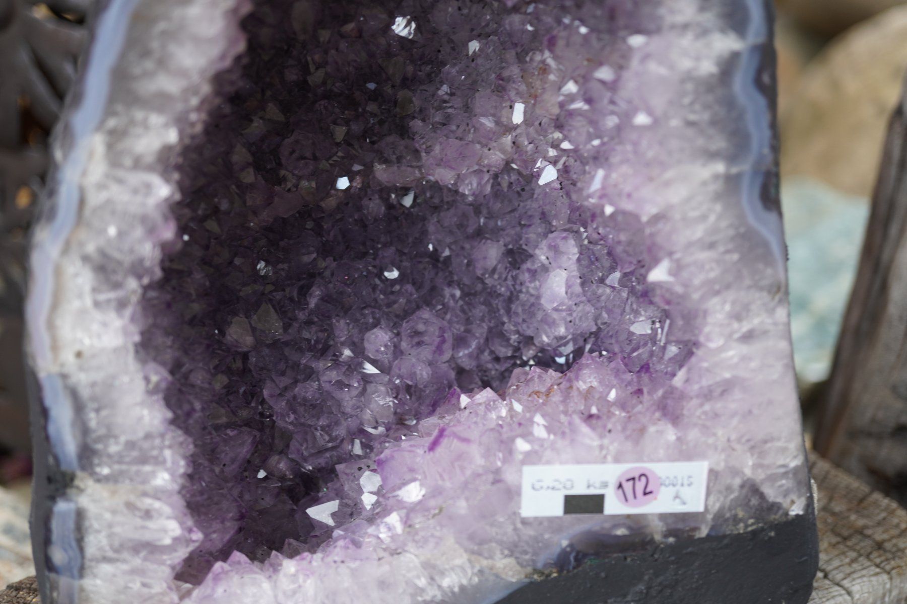 Minerali & Pietre curative: Amethyst   Druse  6.28kg     20cm x18cm    TOPSTONE – Nuovo e nell'imballaggio originale da Eschenbach SG venduto da topstone 3