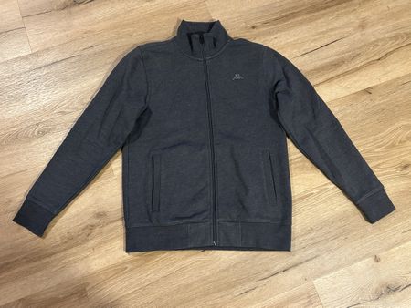 Kappa Sweatjacke dunkelgrau mit Reissverschluss Grösse S    