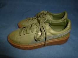 SNEAKER IM RETRO STIL VON PUMA GR 37 NEU UNGETRAGEN OLIV