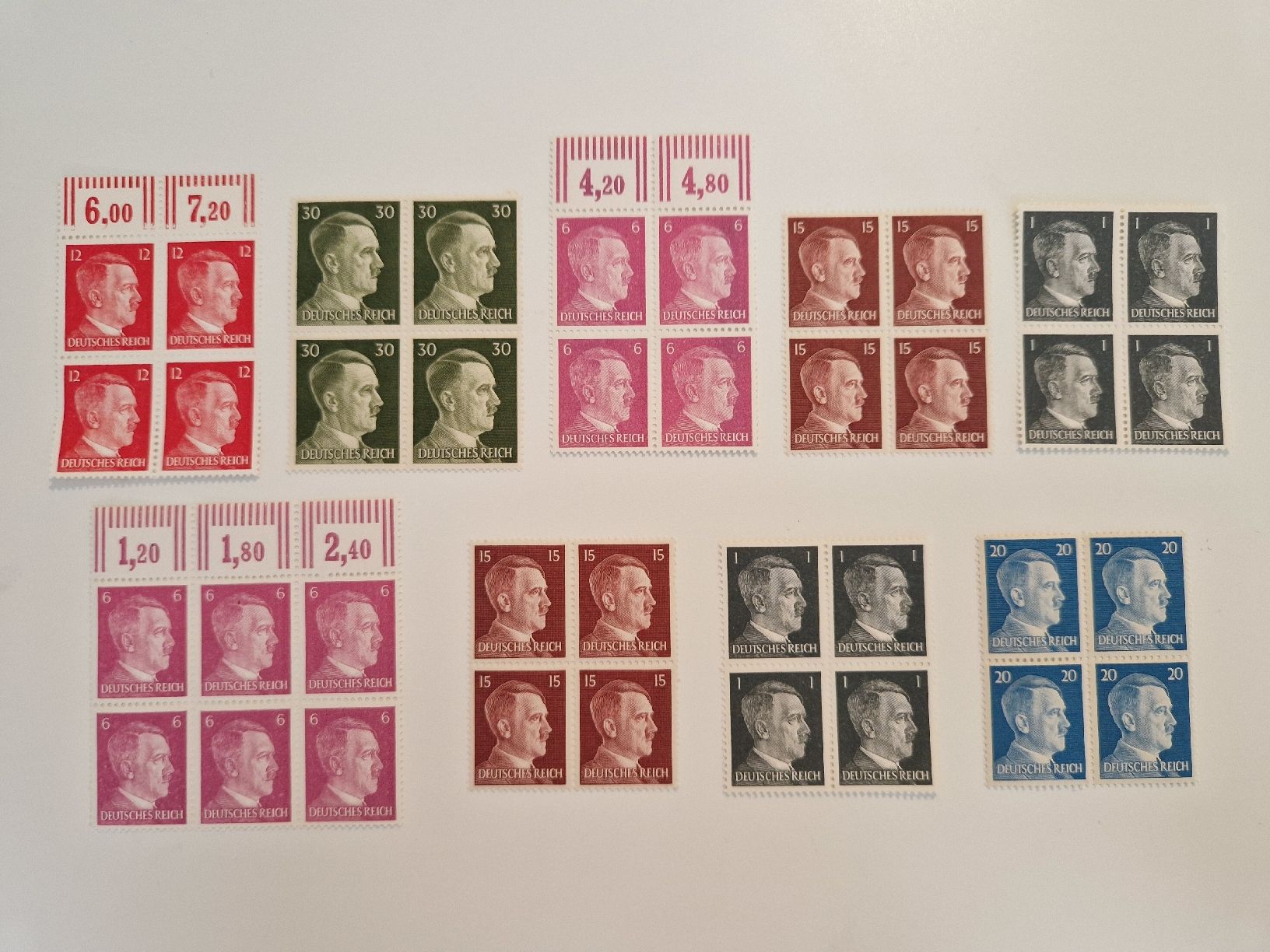 Tutti i francobolli: Deutsches Reich Adolf Hitler Blöcke postfrisch – Nuovo (secondo la descrizione) da St. Gallen venduto da Enrico_SG