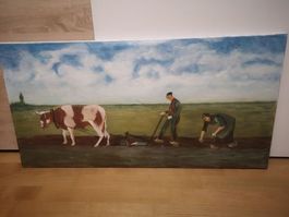 Leinwand Gemälde (Handgemalt) 1.0 m x 50 cm
