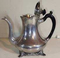 Vintage Kaffeekanne, versilbert, wunderschönes Design!(em21)
