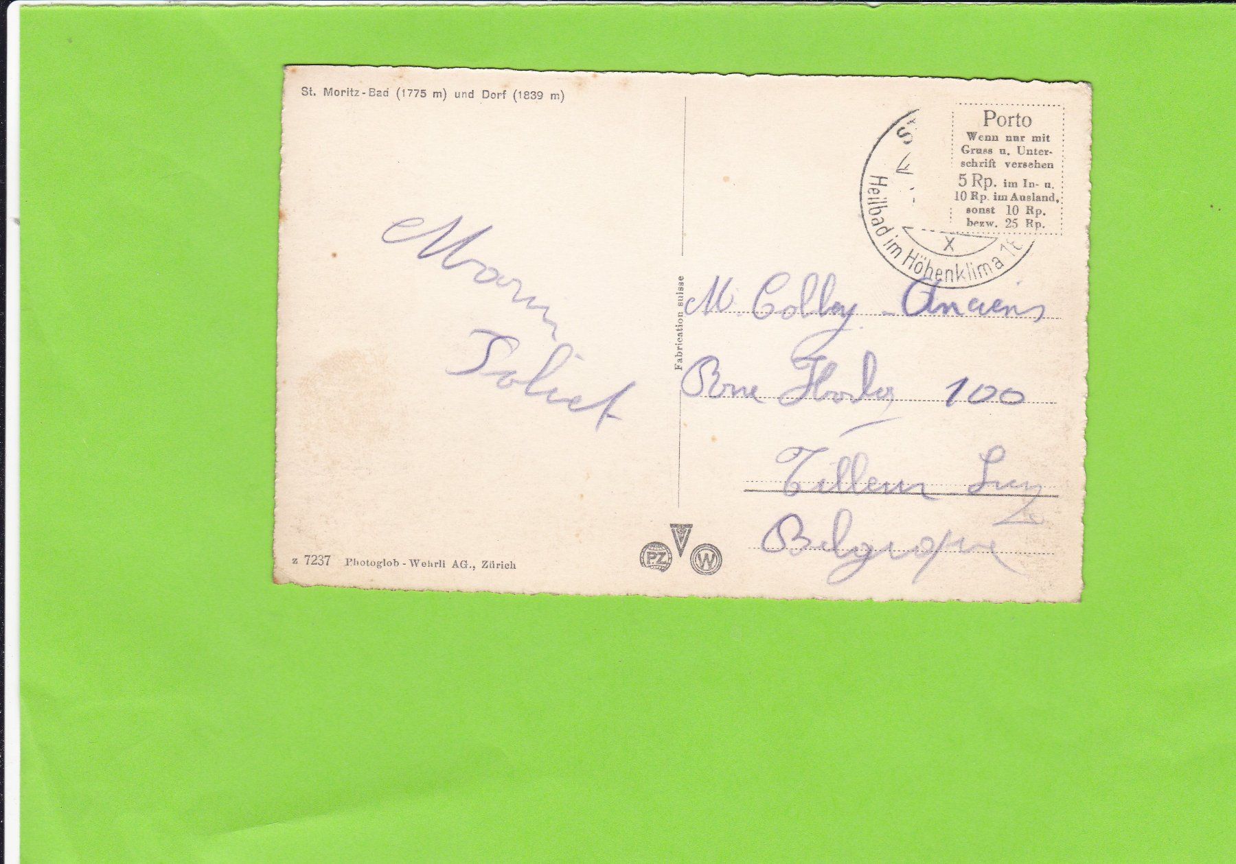 Cartes postales: St. Moritz Bad und Dorf – D'occasion à St. Peterzell par neckertal 1
