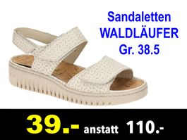 🔴   Sandaletten WALDLÄUFER Gr. 38.5 Keilabsatz /406B