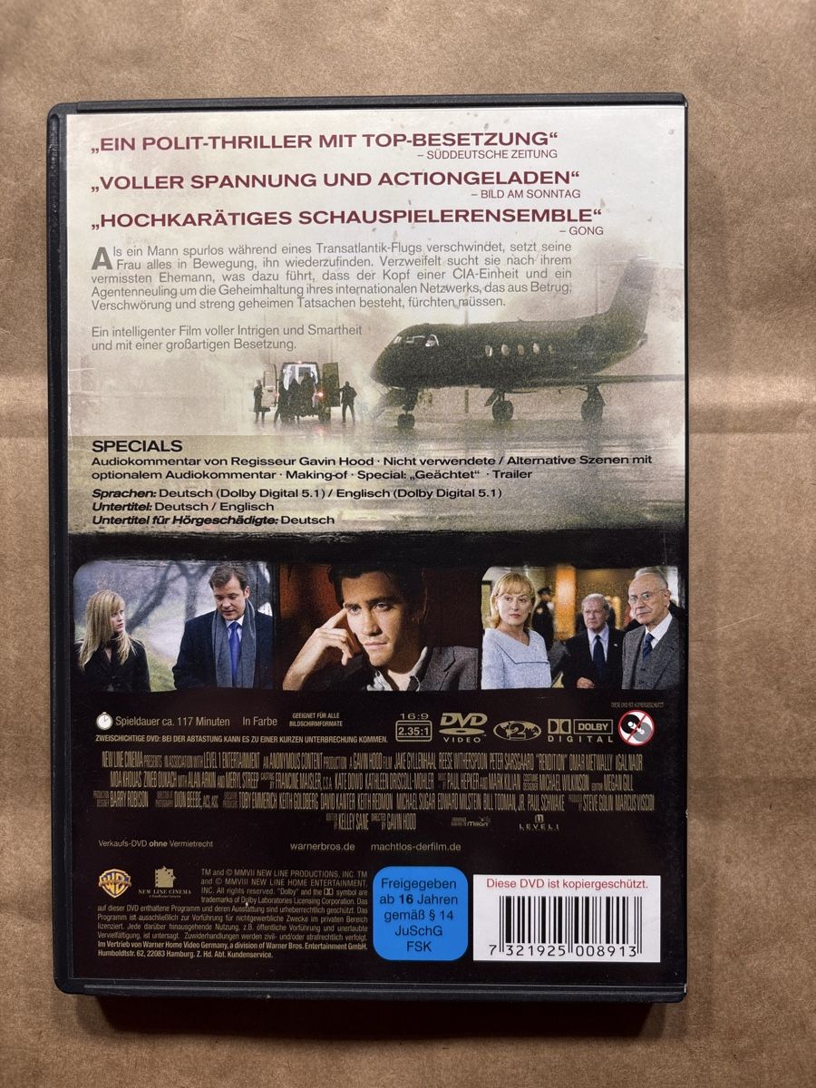 Tutti i DVDs: Machtlos (2204) – Usato da Ruswil venduto da Slivio_ 1