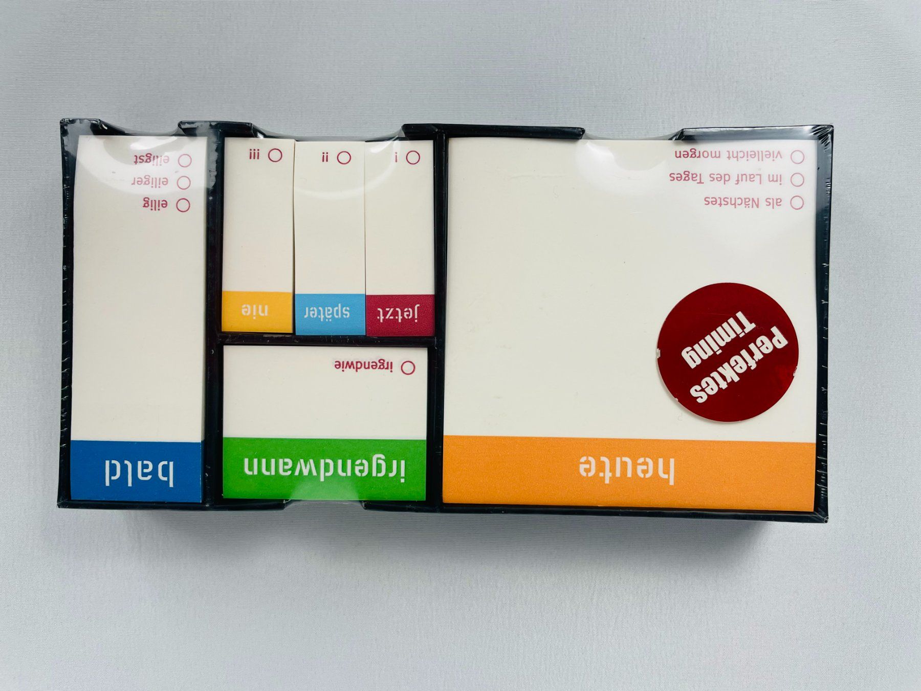 Blocchi: Perfektes timing Notizblock, komplett neu – Nuovo e nell'imballaggio originale da Zürich venduto da bentalent711 4