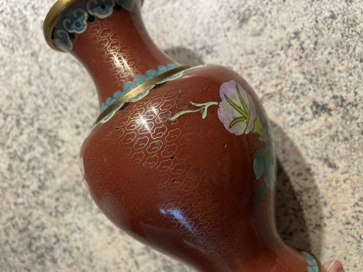 Vasi & Recipienti: Chinesische Vase aus Messing – Usato da Flawil venduto da Naphtali 6