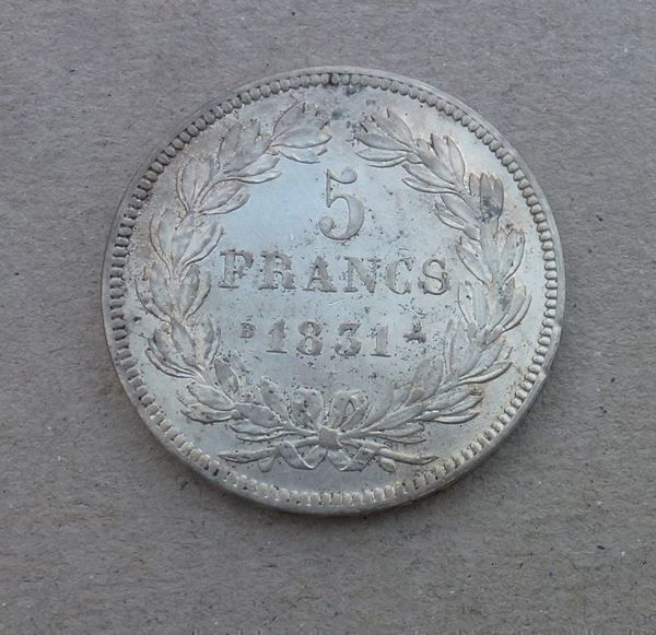 Tutti le monete: Frankreich ++ 5.- Francs 1831 B – Usato da Walkringen venduto da Casablanca777