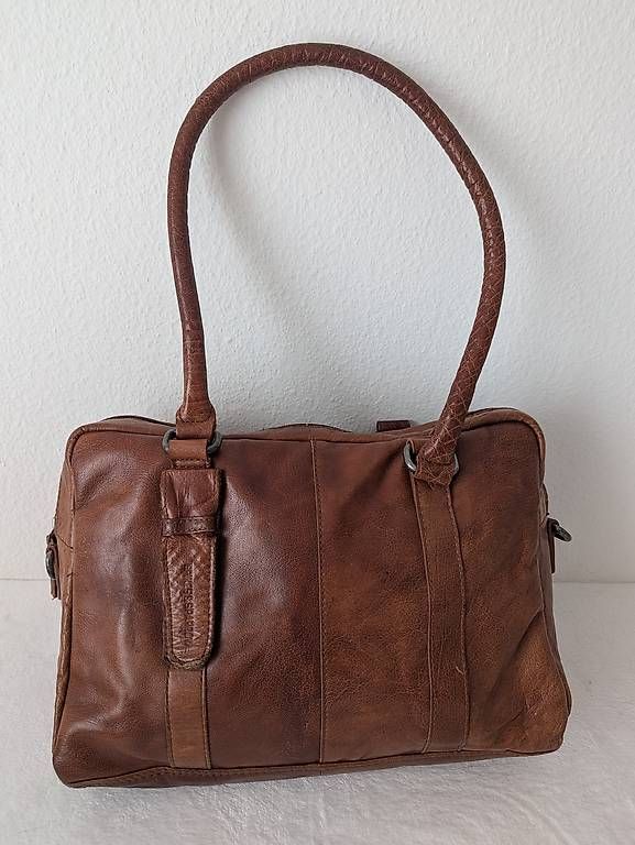 Borse: Laptop Tasche Spikes & Sparrow, Echtleder, Cognac – Usato da Zürich venduto da est_q7sj 1