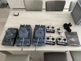 2x RC-Panzer Tiger und 1x RC-Panzer Kampfwagen IV, F-2