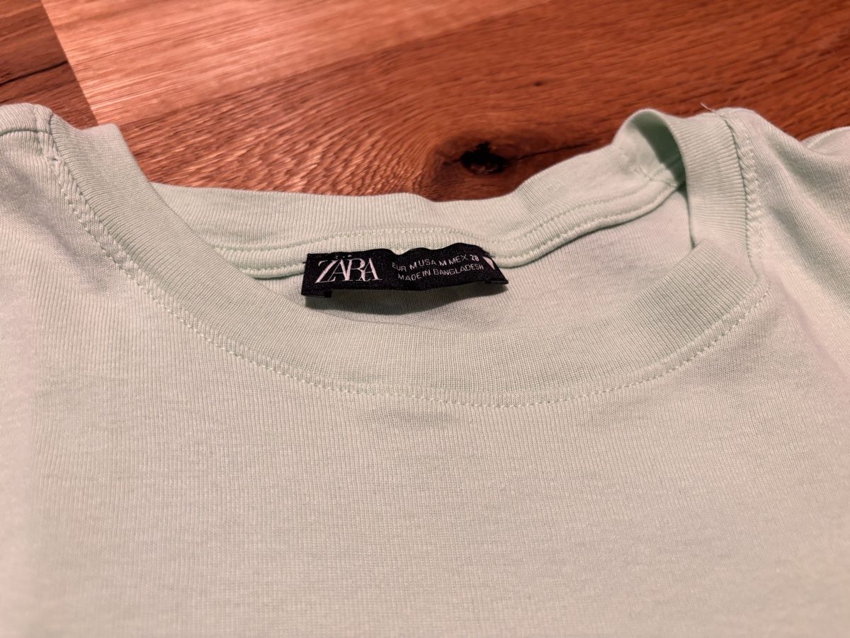 Zara T-Shirts: T-Shirt helltürkis – Gebraucht aus Mols von ALE55A 2