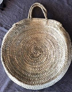 Bast Tasche / Strandtasche rund Neu!