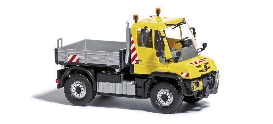Busch Modellini d'auto: BUSCH - 2x MB "Unimog U430" - 1:87 – Nuovo e nell'imballaggio originale da Rotkreuz venduto da MOBAHN-1zu87 2