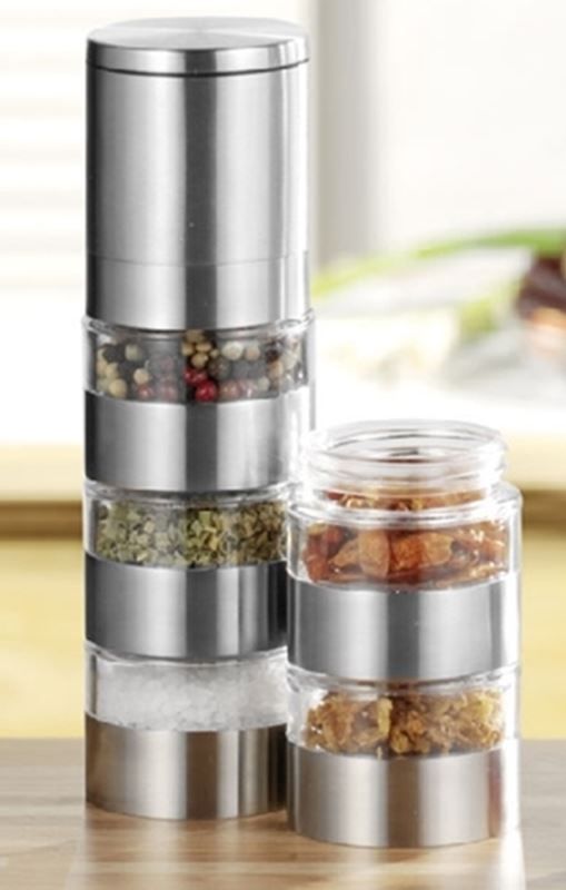 Küchengeräte: Pfeffermühle, Gewürzmühle, SPICY Silber – Neu und originalverpackt aus Wettingen von kochshop 1