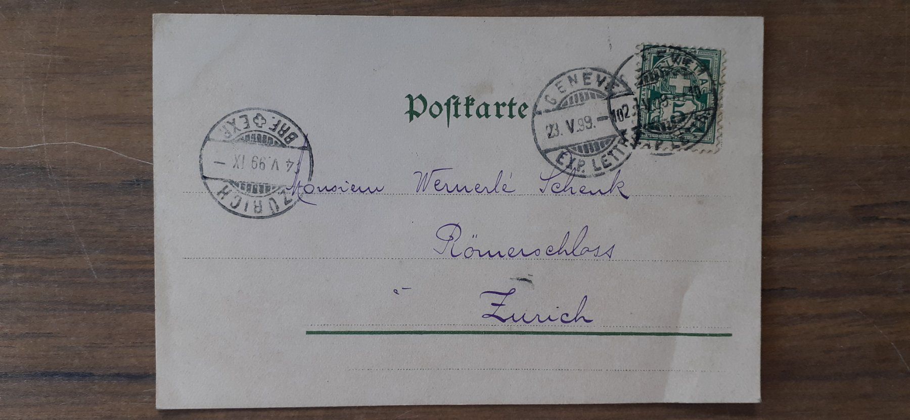 Ansichtskarten: Ansichtskarte Amor Engel 1899 – Gebraucht aus Mörschwil von wunderkiste44 1