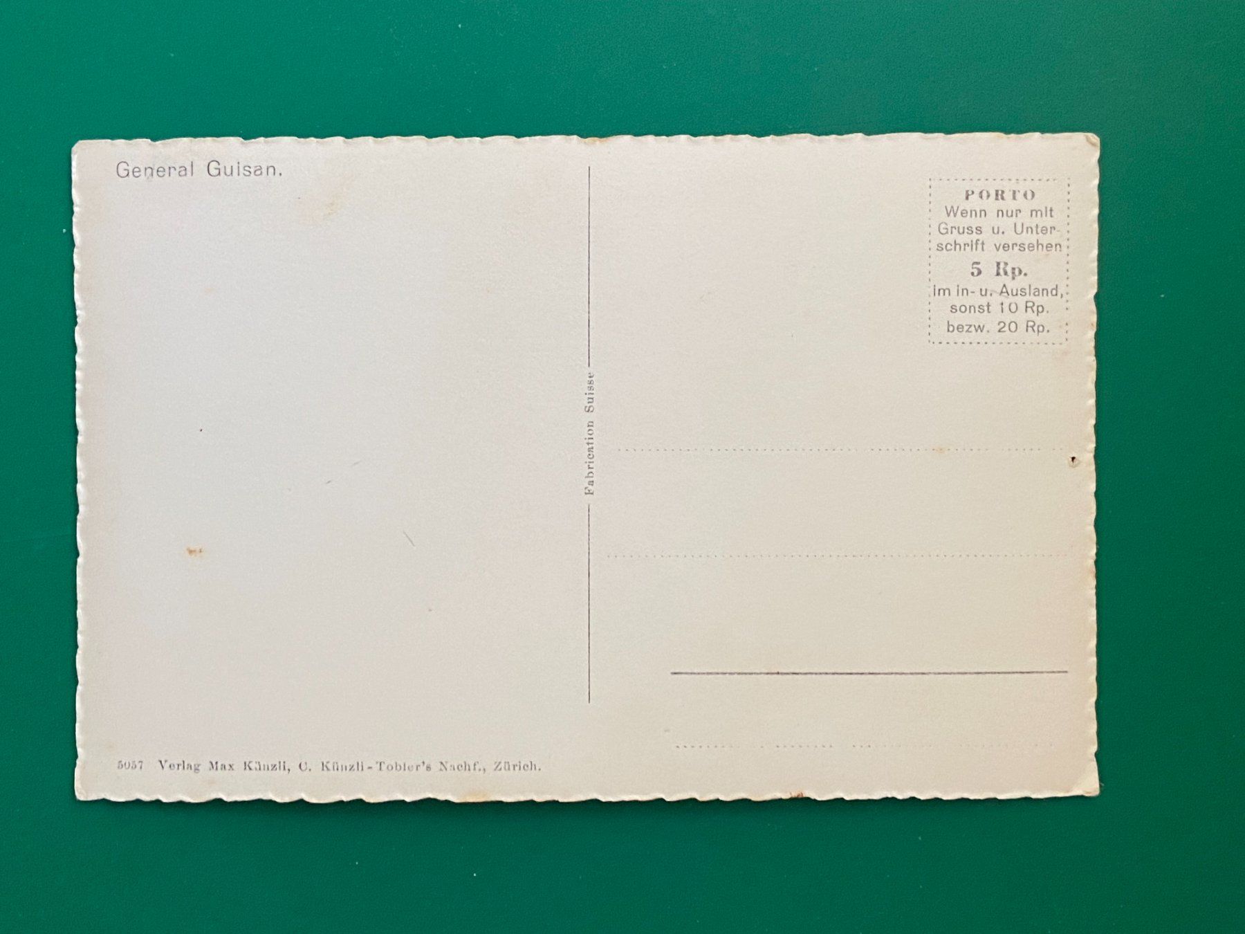 Cartes postales: General Guisan – D'occasion à Steg VS par _vinci_ 1