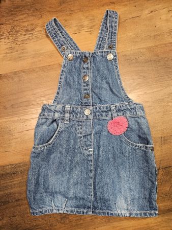 Latz Kleid Jeans Gr. 92