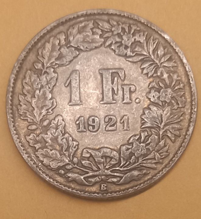 Tutti le monete: 1 franco Svizzera 1921 – Usato da Minusio venduto da epp_cty9