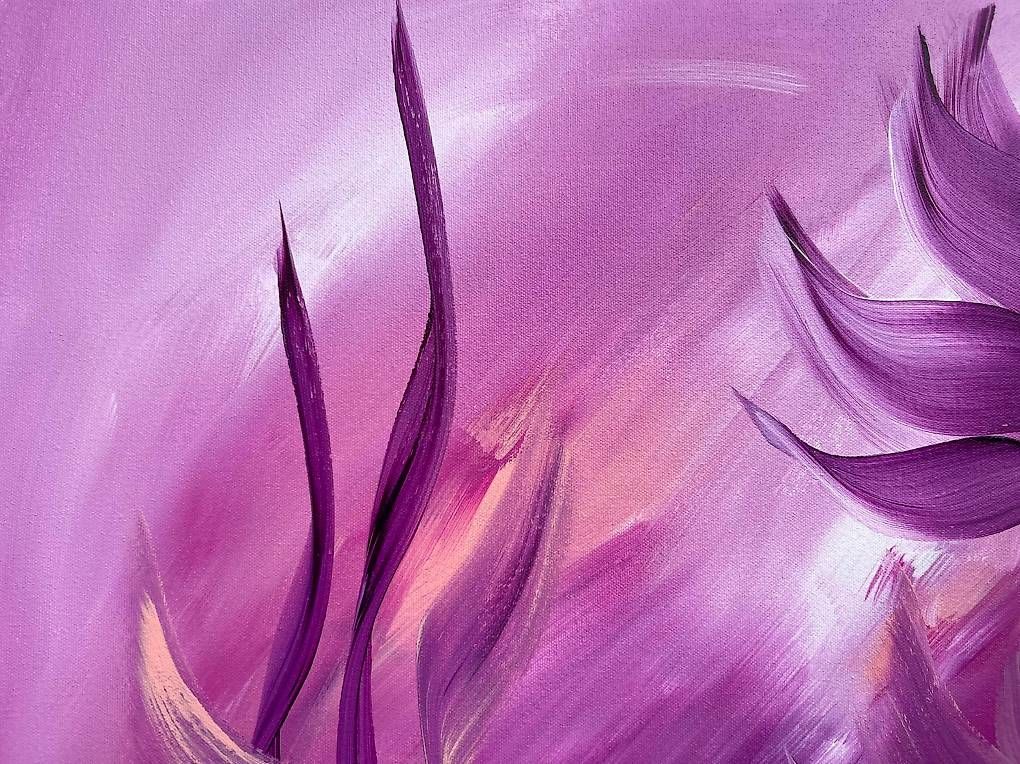 Dipinti: 60x60cm Acryl-Bild "Blütenwald" – Nuovo e nell'imballaggio originale da Urdorf venduto da manuela4 2