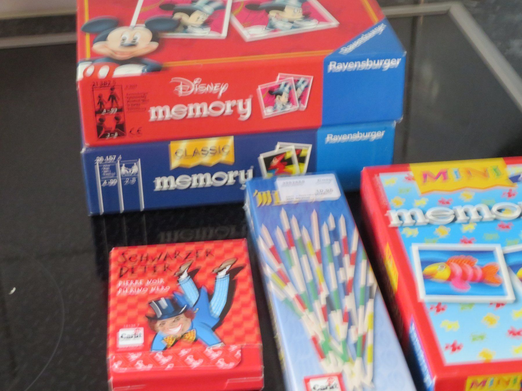 Giochi: 3x  Memory Mit  Mikado   +Schwarzer pete – Usato da Rüfenacht BE venduto da tial70 3