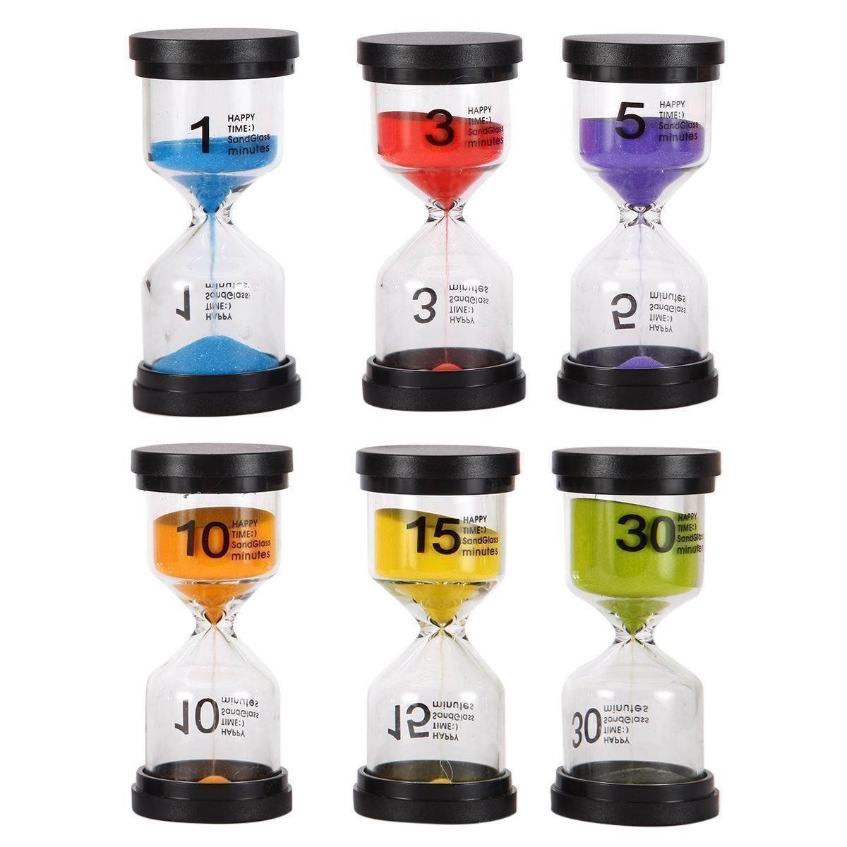 Orologi: 6pcs Sand Timer Sanduhren Set Buntes – Nuovo (secondo la descrizione) da Thun venduto da Newnewshop 4