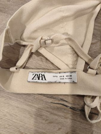 Reggiseno Zara beige in maglia taglia S usato buono