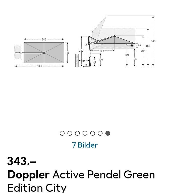Parasols: Sonnenschirm - Ampelschirm von Doppler – D'occasion à Gümligen par sale3001 1