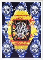 Death NYC Ltd Ed Pop Art Druck " Rolex Richard Mille Watches