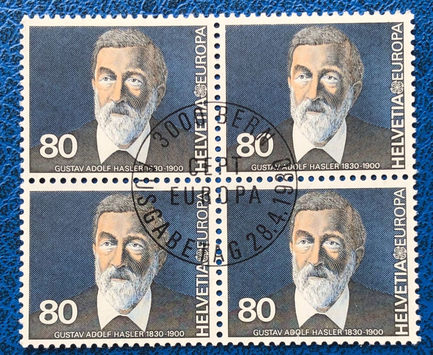 Tutti i francobolli: 4 er Block Nr.641 mit Vollstempel Bern – Usato da Aarau venduto da Billa007