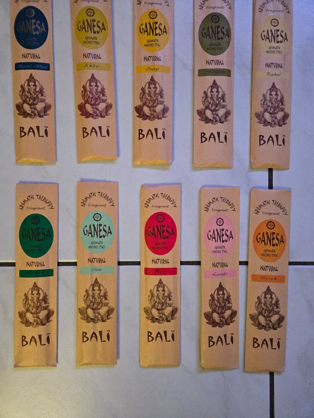 Candele: Promo ! 10 Pack GANESA Räucherstäbchen – Nuovo e nell'imballaggio originale da Fislisbach venduto da Eye-Arts 1