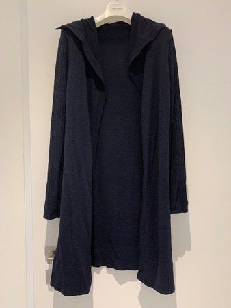 Long gilet en coton bleu marine de James Perse