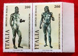 Briefmarken aus Italien Skulpturen von Riace Ungestempelt