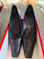 Charles Jourdan Paris Leder Pumps, Schwarz, Gr. 6 1/2