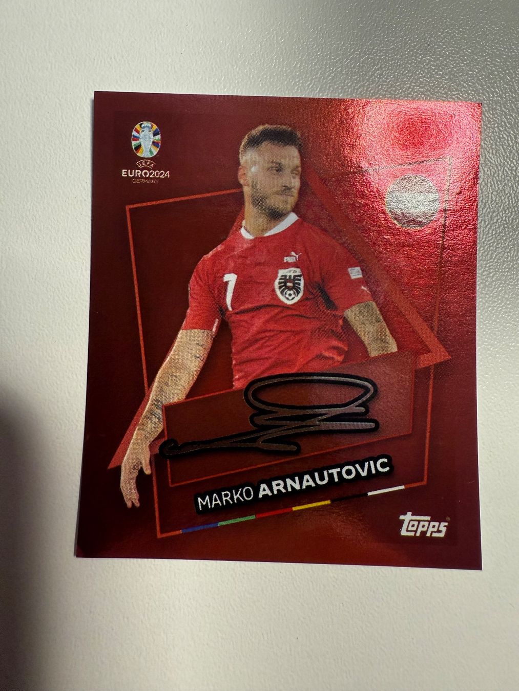 Topps Euro 2024 Aut Sp Marko Arnautovic mit unterschrift (Gebraucht) in ...