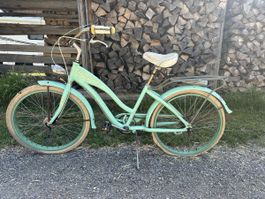 Vintage Velo, Damenvelo Mintgrün Cruiser Veo