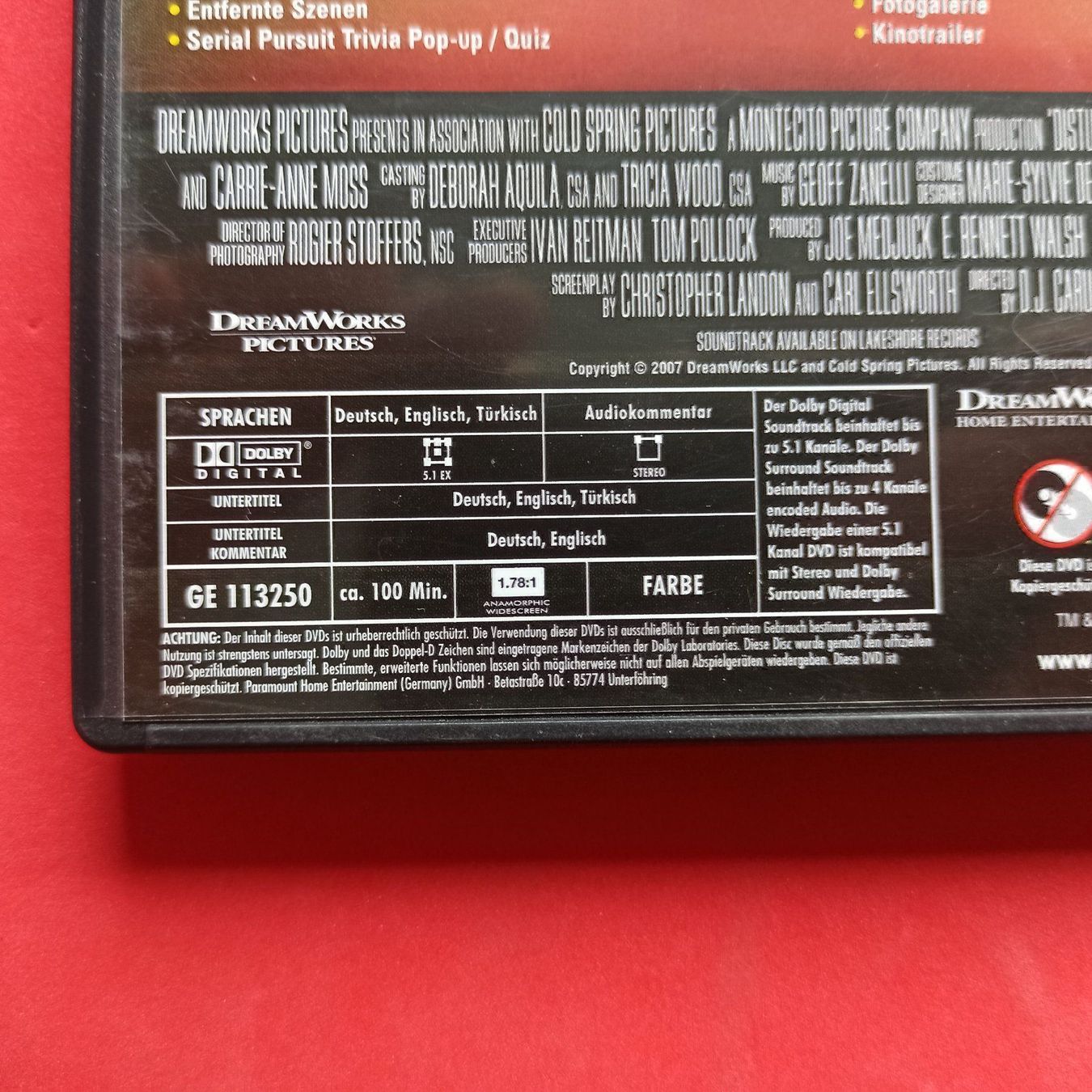Tutti i DVDs: Disturbia – Usato da Dübendorf venduto da kb86_MOVIE 2