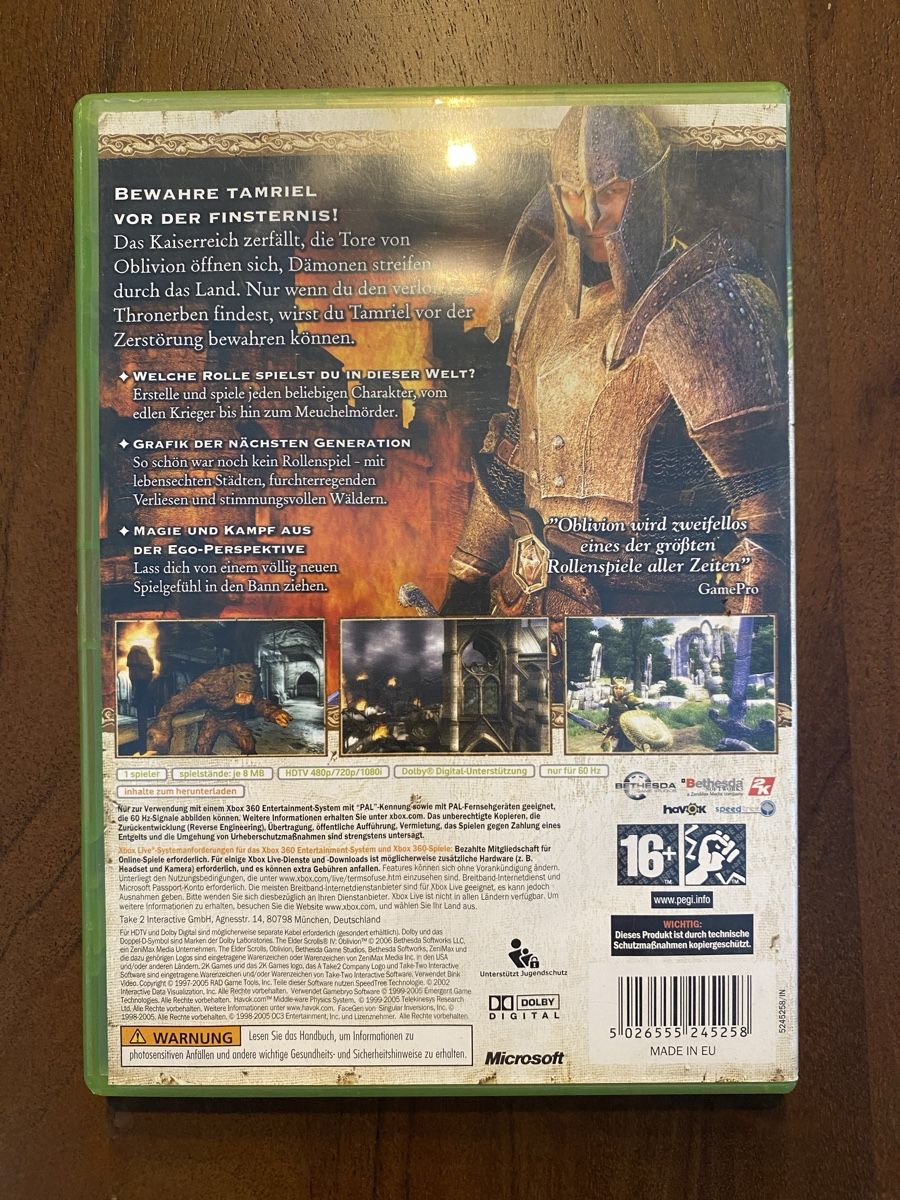 Microsoft Giochi: The Elder Scrolls 4 - Oblivion - für Xbox 360 – Usato da Thunstetten venduto da Virus_33 2