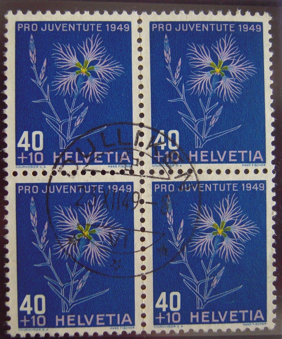 Tutti i francobolli: Z132 VB gest.Dulliken 23.12.49 – Usato da Stallikon venduto da Saentis2014