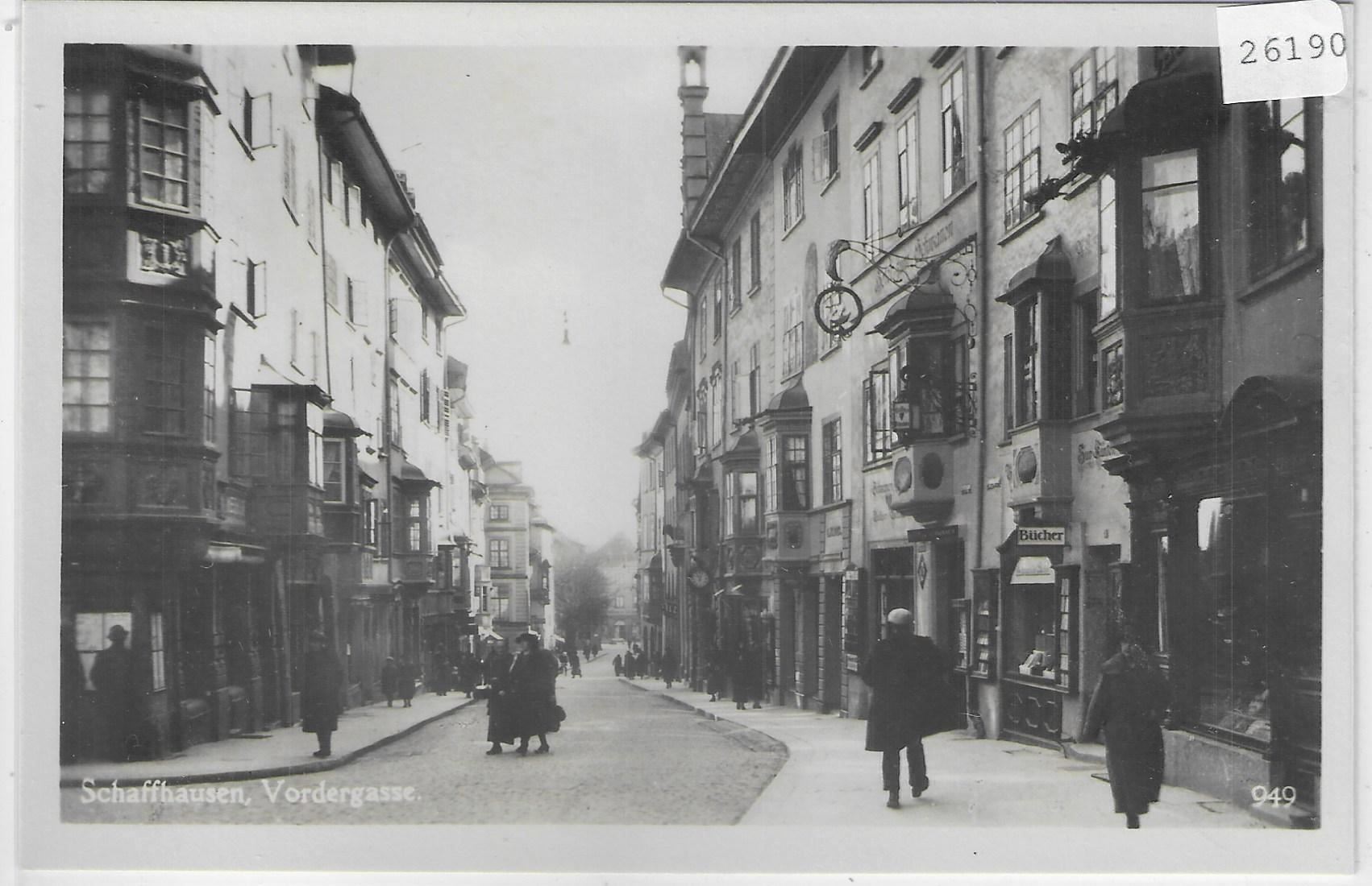 Cartoline postali: Schaffhausen - Vordergasse - animee – Usato da Ettingen venduto da Kartenplanet