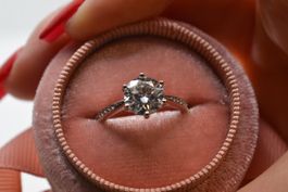 Ring Silber 1 Karat kt ct s925 Brillant Silberring neu