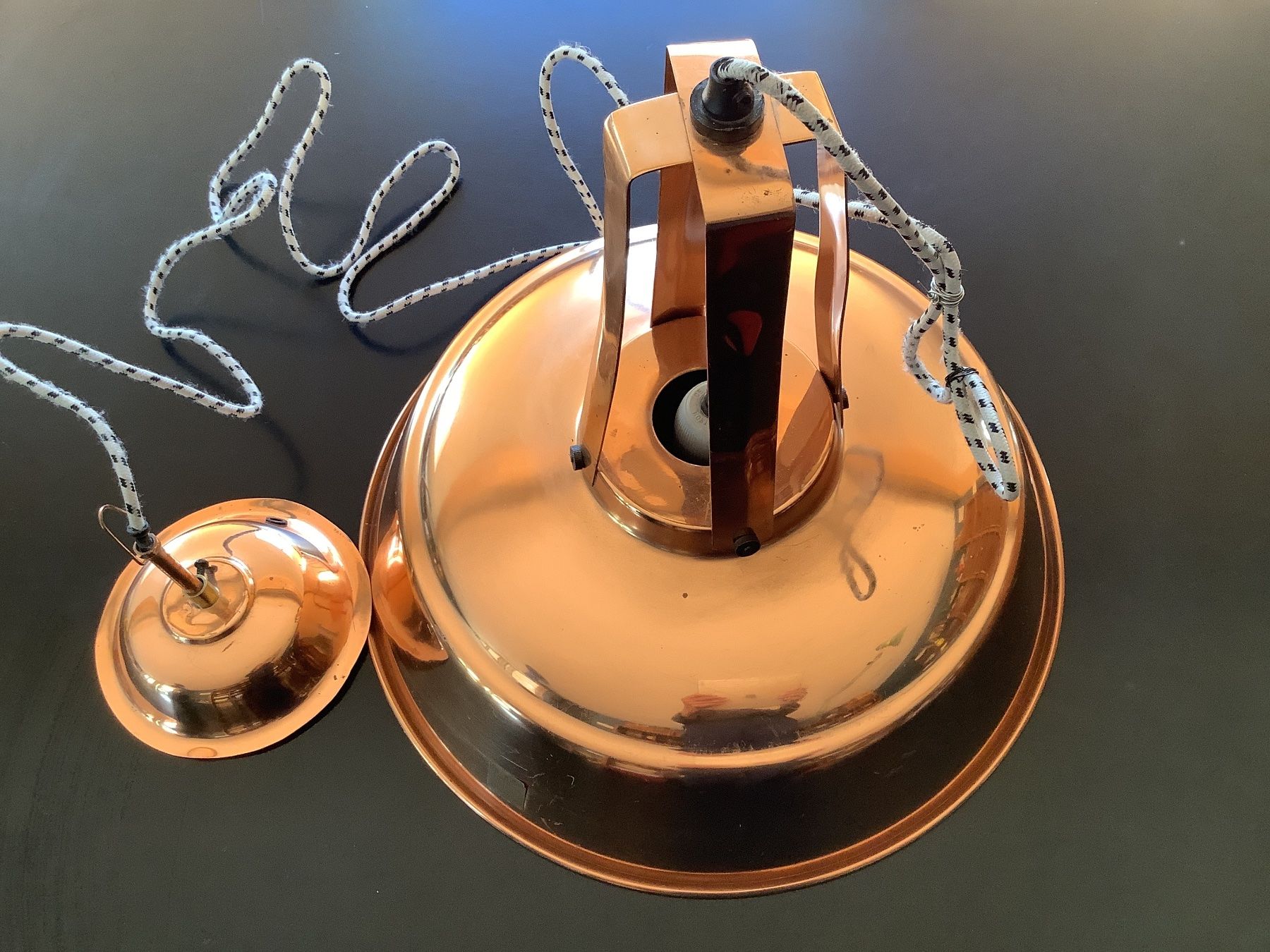 Lampadari & plafoniere: Lampe Suspension en cuivre – Usato da Marly venduto da cigarecrabe