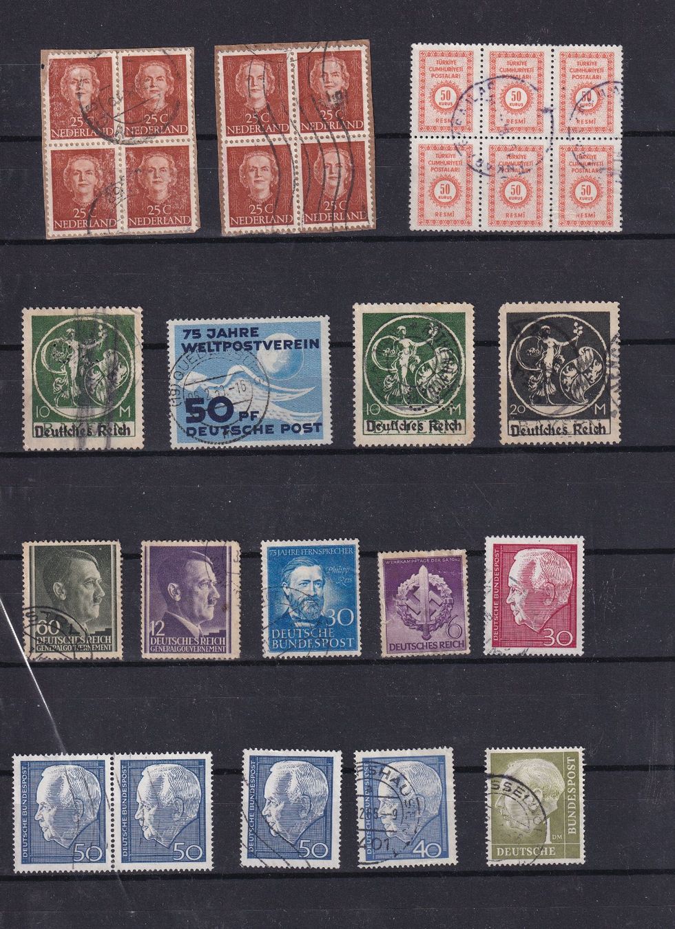 Tous les timbres: LOT  Divers Pays oblitérés – D'occasion à Nyon par an54