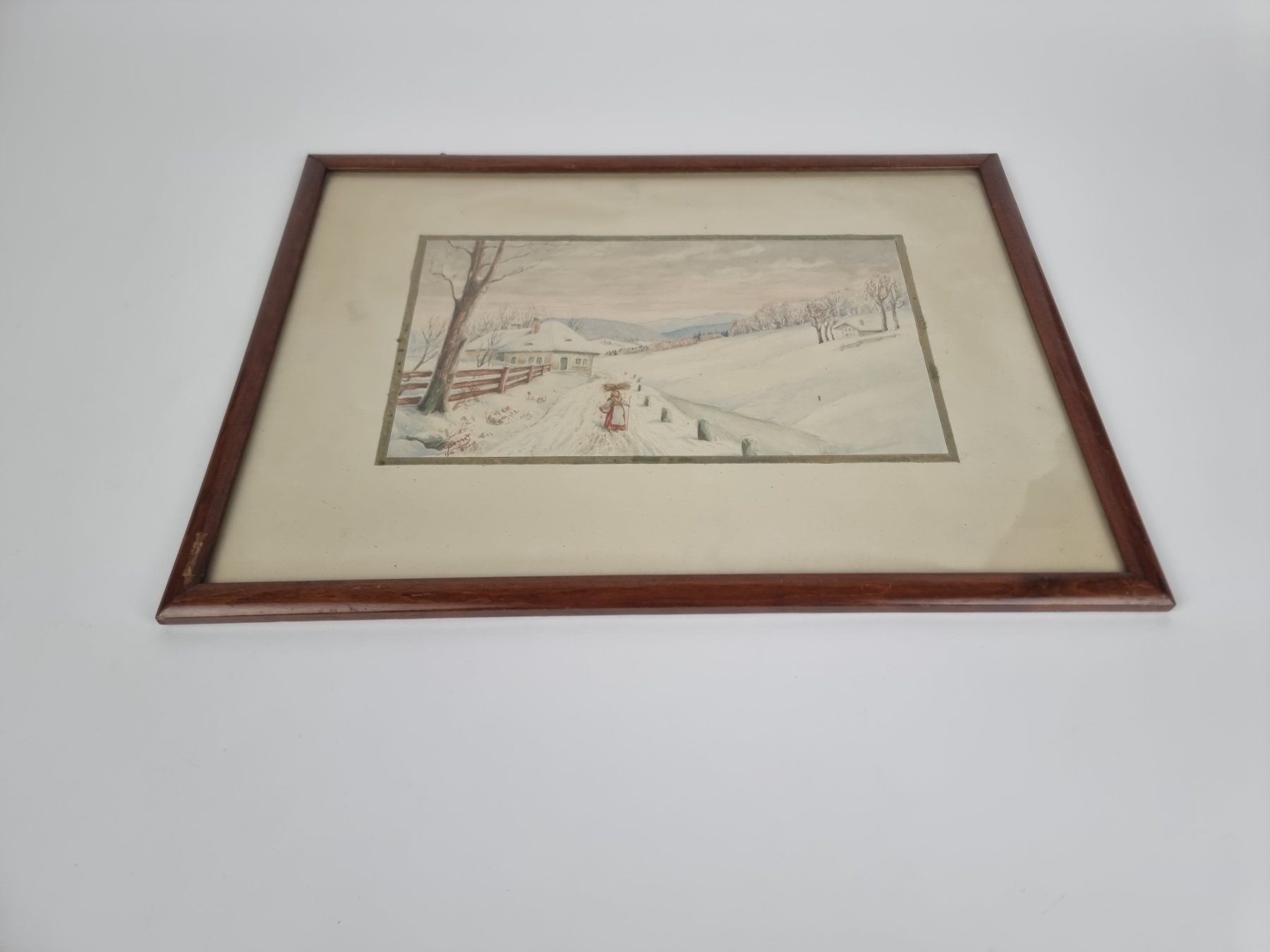 Dipinti: Vintage Winterbild von 1916 – Usato da Urtenen-Schönbühl venduto da Restwert_Schoenbuehl 3