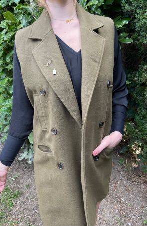 Chic Cappotto senza maniche, Tg M-ideale per primavera