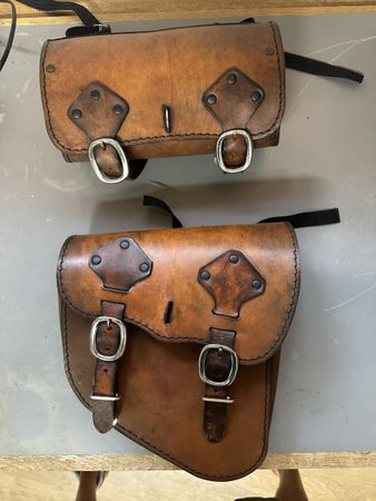 Satteltasche und Lenkertasche braun „The Rarebag“